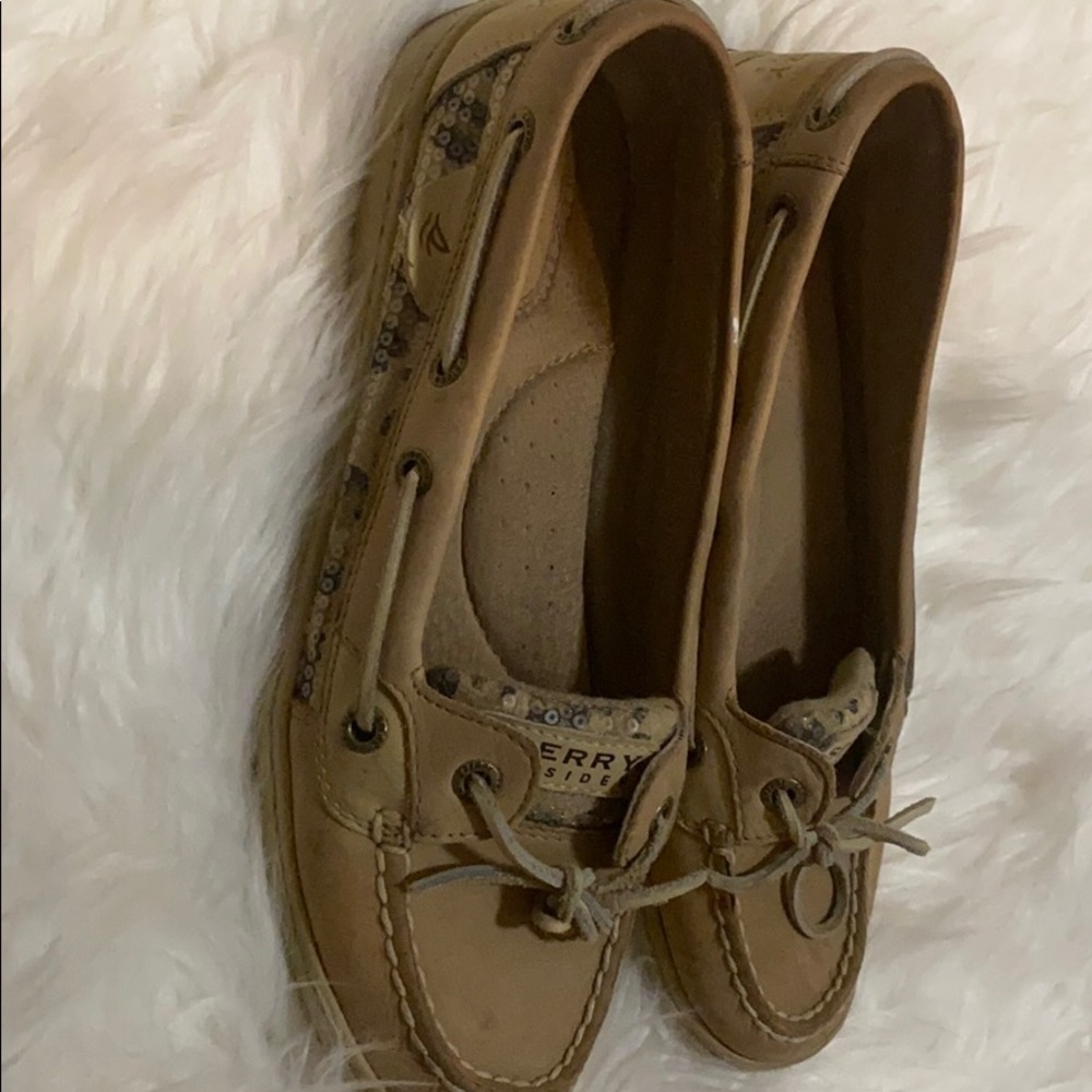 Sperry animal print boat shoes